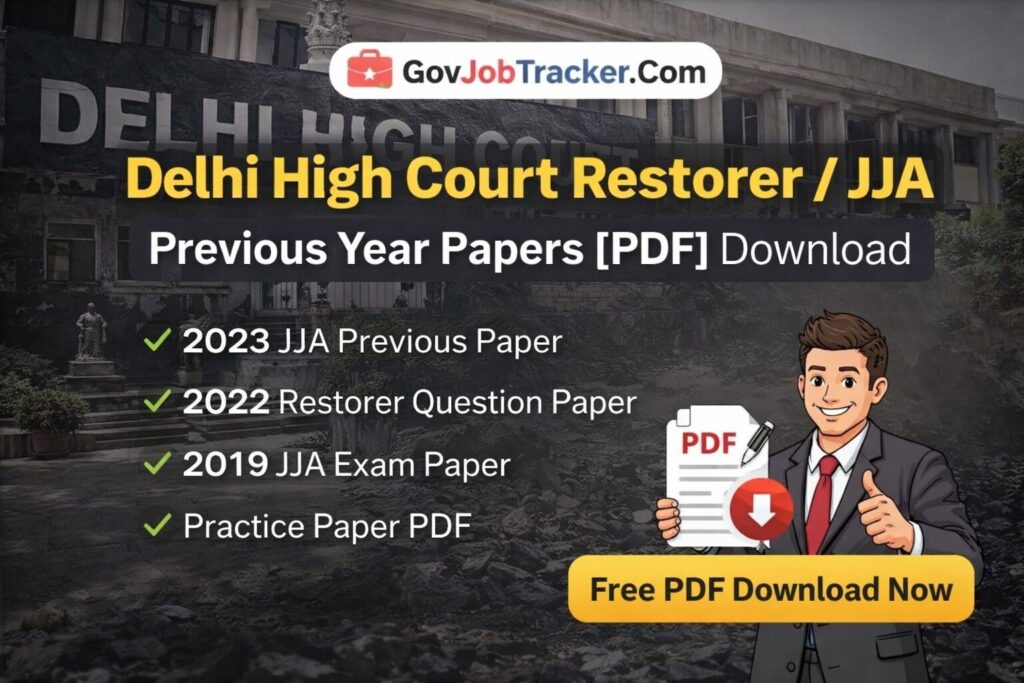 Delhi High Court Restorer / JJA Previous Year Paper 