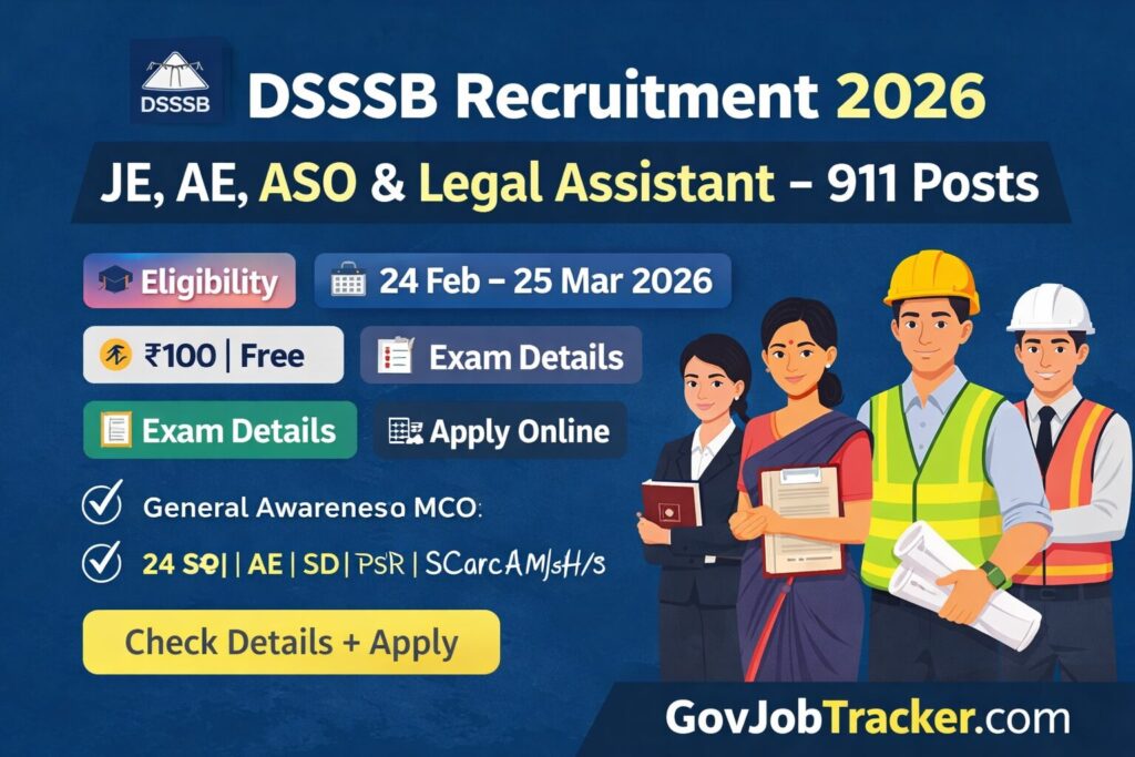 DSSSB Recruitment 2026