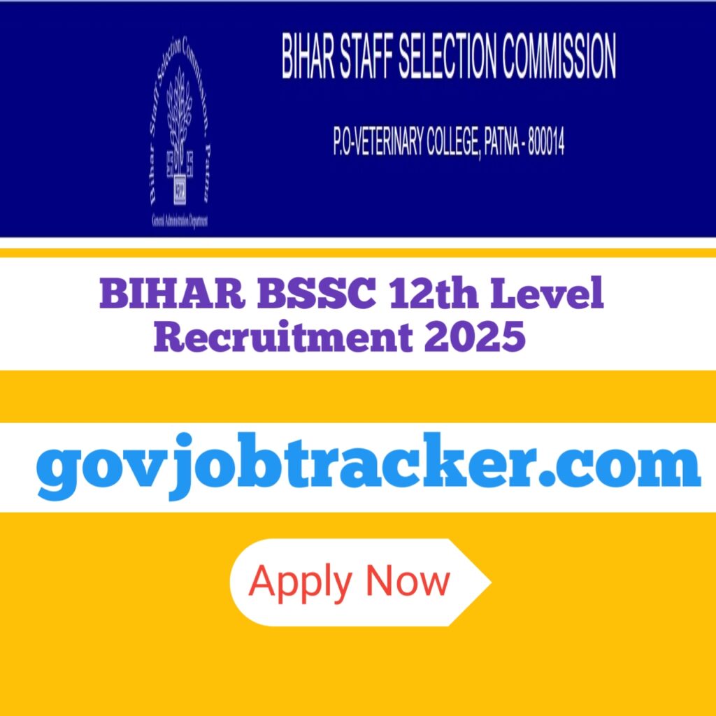 Bihar BSSC Inter level Recruitment 2025
