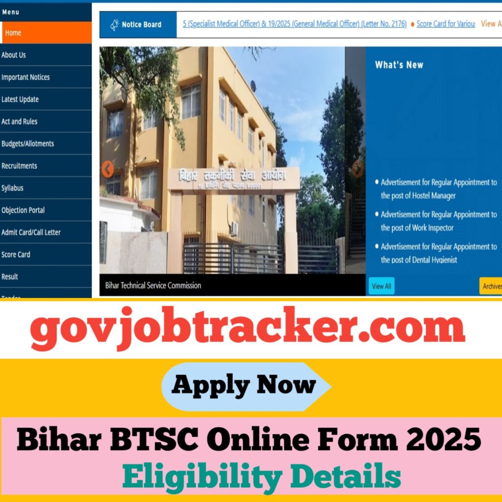 Bihar BTSC Work Inspector