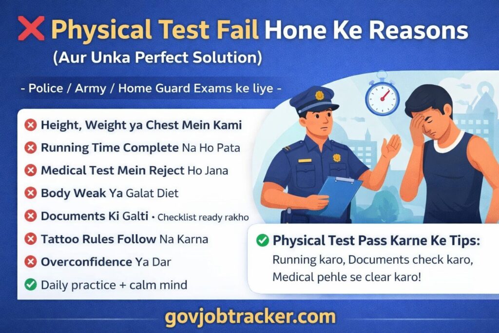 Physical Test Fail Hone Ke Reasons