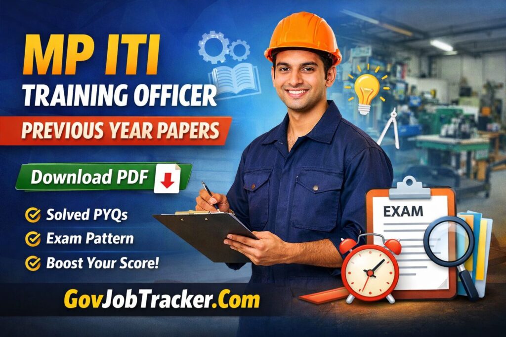 MP ITI Training Officer previous year paper