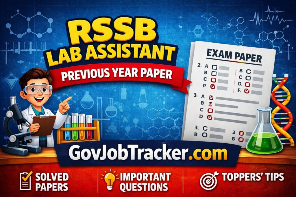 RSSB Lab Assistant Previous Year Papers