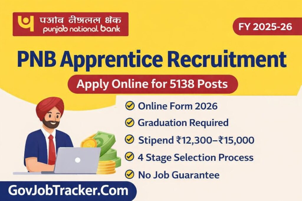 PNB Apprentice Recruitment 2025-26 online form