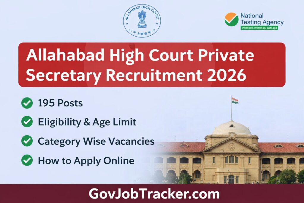 Allahabad High Court Private Secretary Recruitment 2026